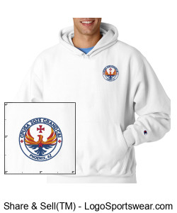 Champion Reverse Weave Hooded Sweatshirt Design Zoom